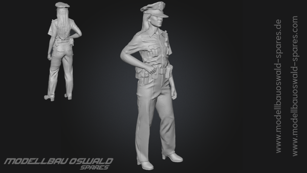 3D Druck Figur - Polizistin Gabi (1:18)