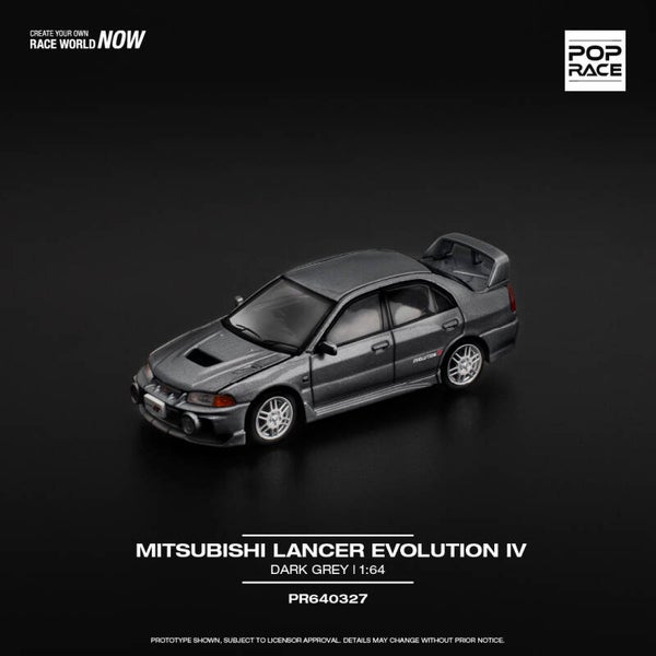 1:64 Pop Race Limited - Mitsubishi Lancer Evolution IV, dark grey