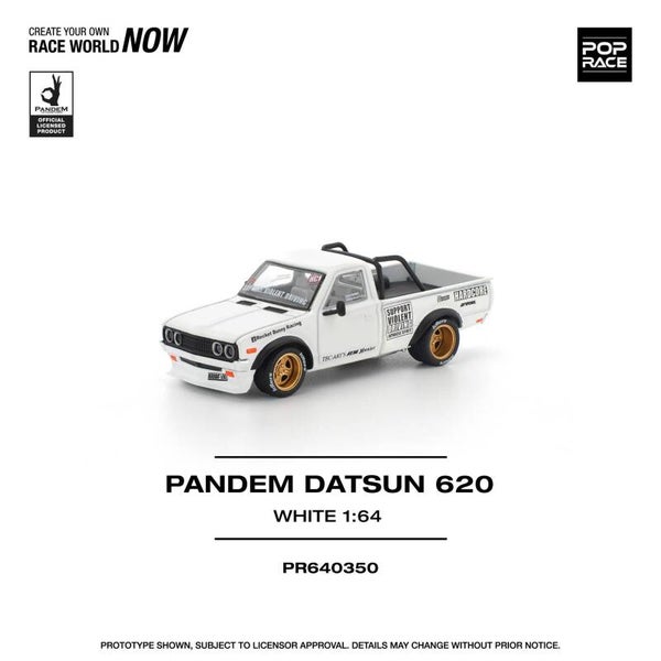 1:64 Pop Race Limited - Pandem Datsun 620, white