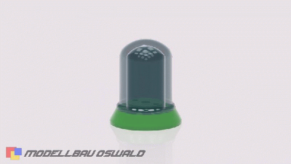 1:18 3D Druck - Rundumleuchte Blaulicht Blaulicht Hella KL80