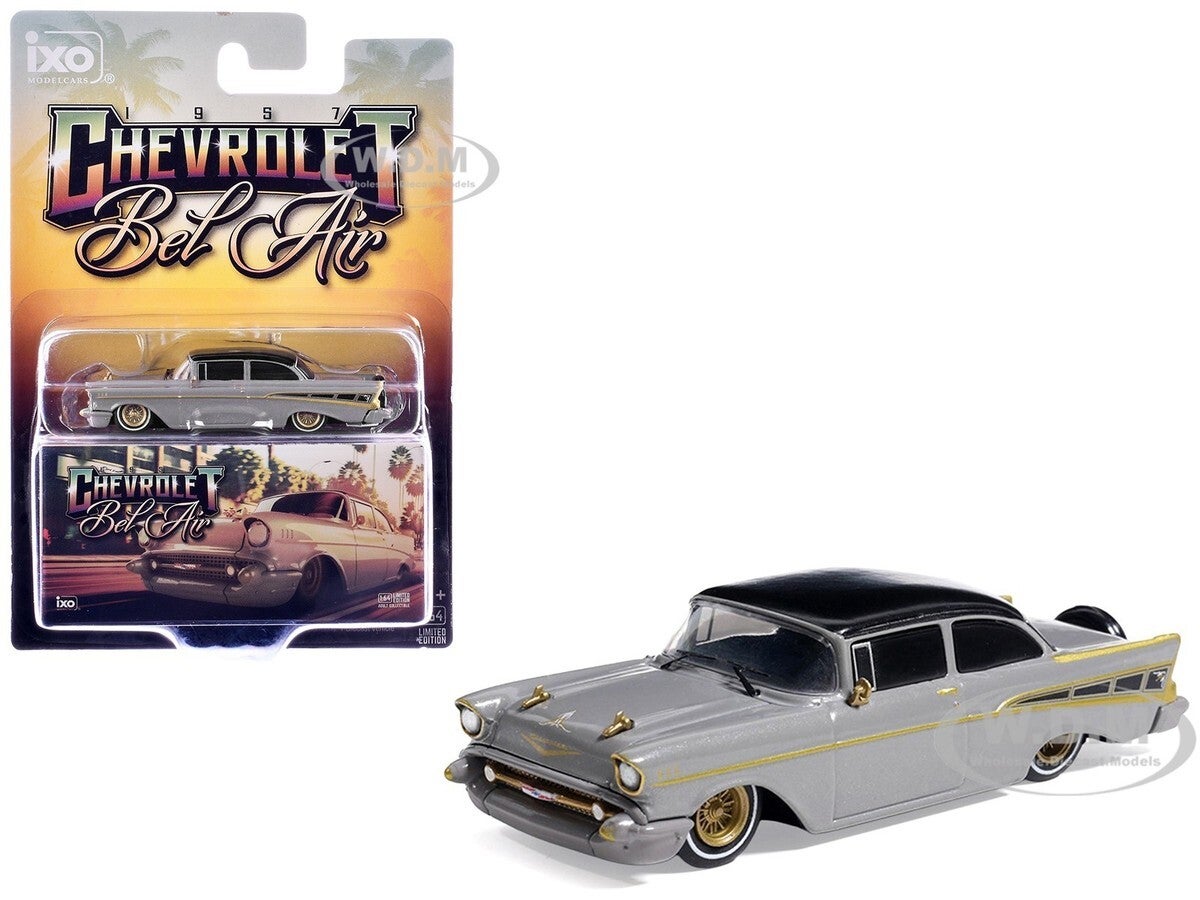 1:64 Ixo America - 1957 Chevrolet Bel Air Lowrider, gray