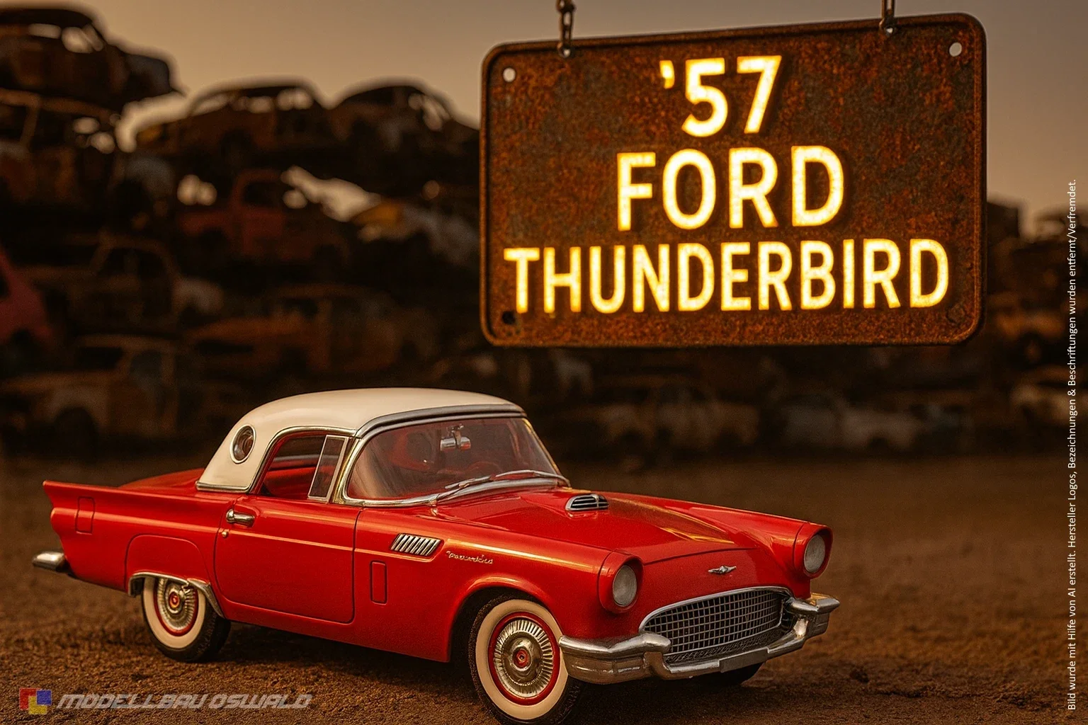 1:18 Spare Parts - Precision 100 - 1957 Ford Thunderbird Red