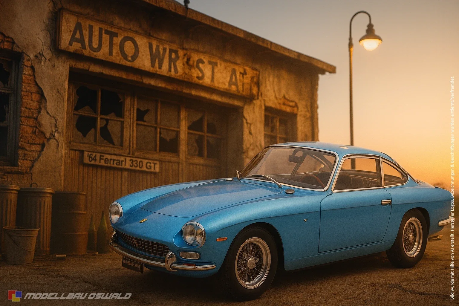 1:18 Spare Parts - KK Scale - 1964 Ferrari 330 GT 2+2 Blue