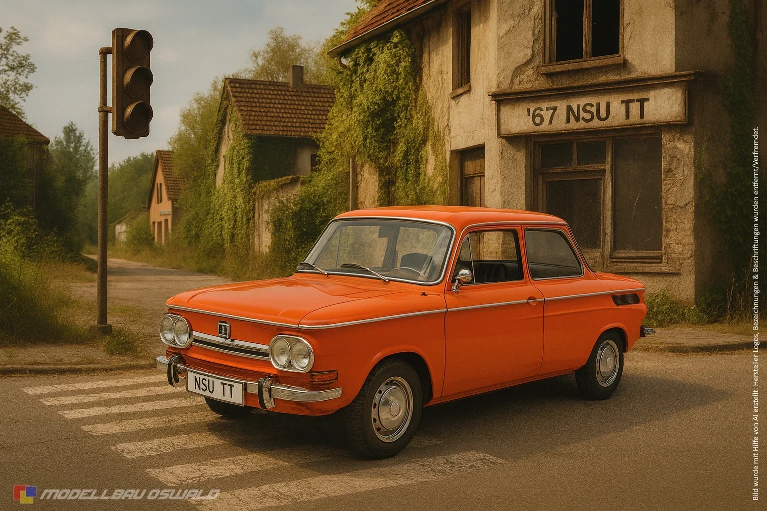 1:18 Spare Parts - Revell - 1967 NSU TT Blue & Red