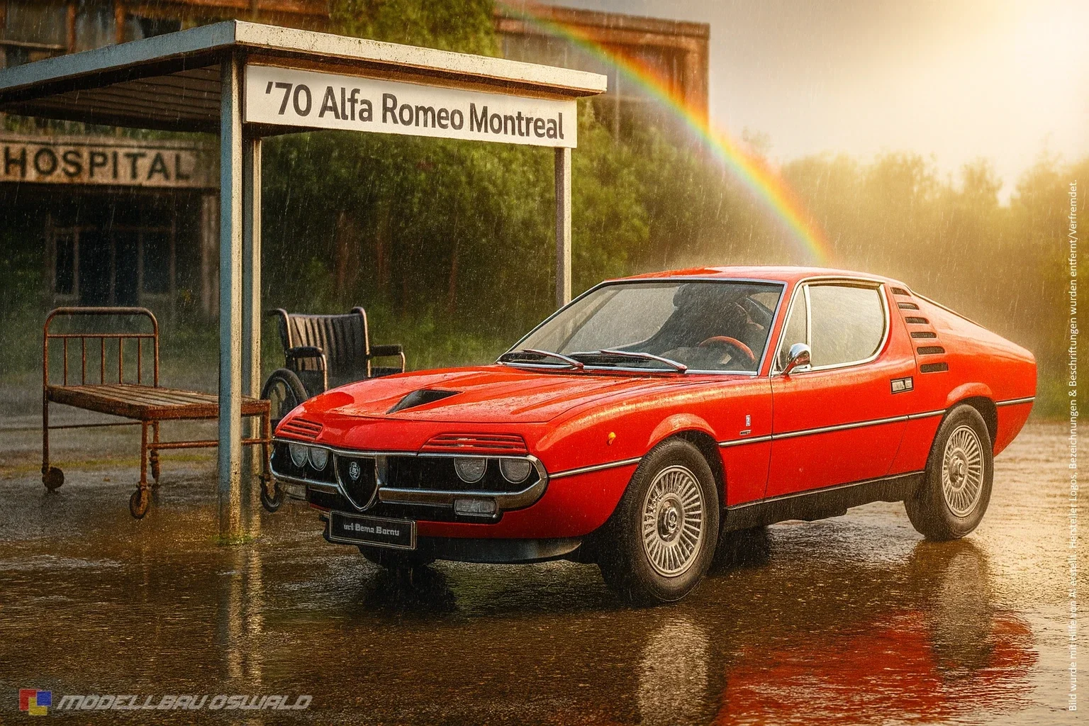 1:18 Spare Parts - KK Scale - 1970 Alfa Romeo Montreal Red