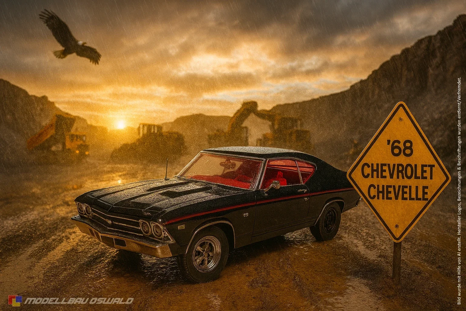 1:18 Spare Parts - Ertl - 1968 Chevrolet Chevelle SS Black