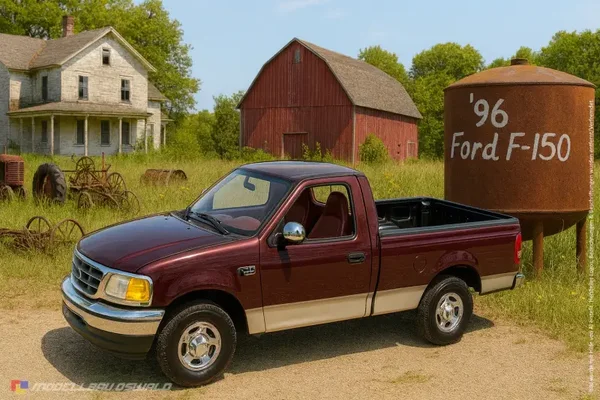 1:18 Spare Parts - Ertl - 1996 Ford F-150 XLT Rot Pickup Red