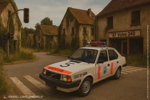 1:18 Spare Parts - Triple9 - 1987 Volvo 340 Police
