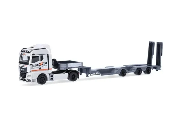 1:87 Herpa - MAN TGX GM Semitieflade-Sattelzug "Sikora/Trucker Babe Cindy"