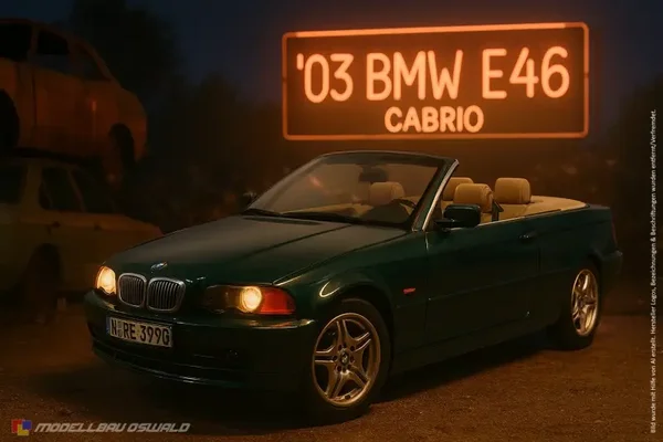 1:18 Spare Parts - Kyosho - 2003 BMW 3-Series E46 Cabrio Green