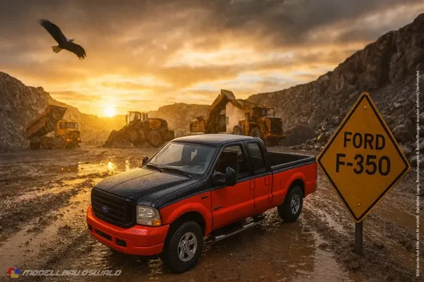 1:18 Spare Parts - Maisto - 2004 Ford F-350 Harley Davidson