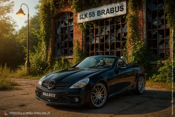 1:18 Spare Parts - Hotworks - Mercedes SLK Brabus 55 Black