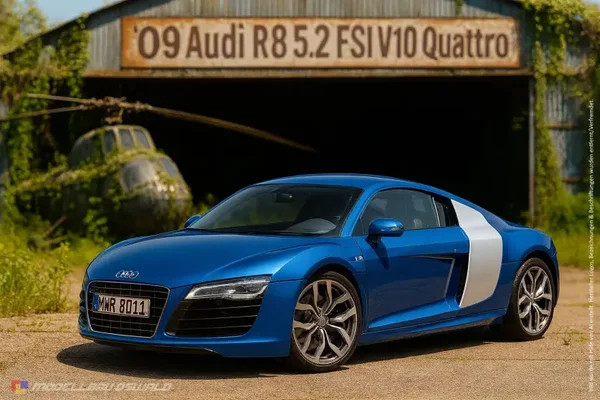 1:18 Spare Parts - Kyosho - 2009 Audi R8 5.2 FSI V10 Blue