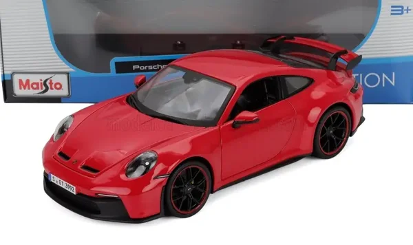 1:18 Maisto - 2022 Porsche 911 (992) GT3 Coupe Red