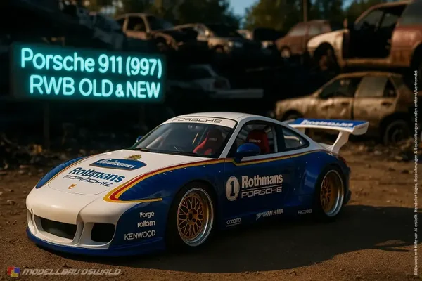 1:18 Spare Parts - MCG - 2020 Porsche 911 (997) RWB Old & New