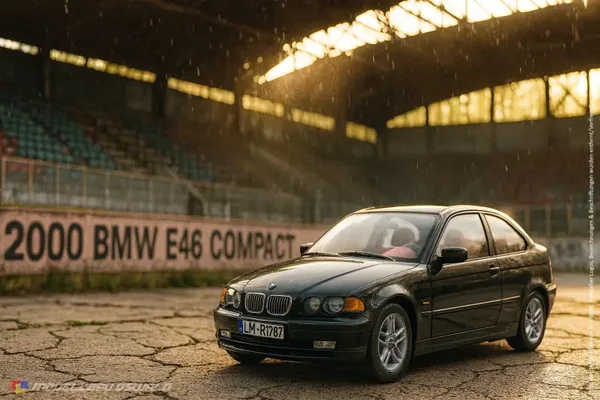 1:18 Spare Parts - Kyosho - 2000 BMW E46 3er 325ti Compact Black