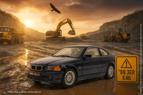 1:18 Spare Parts - Kyosho - 1998 BMW 3er E46 328 Ci Coupe Blau