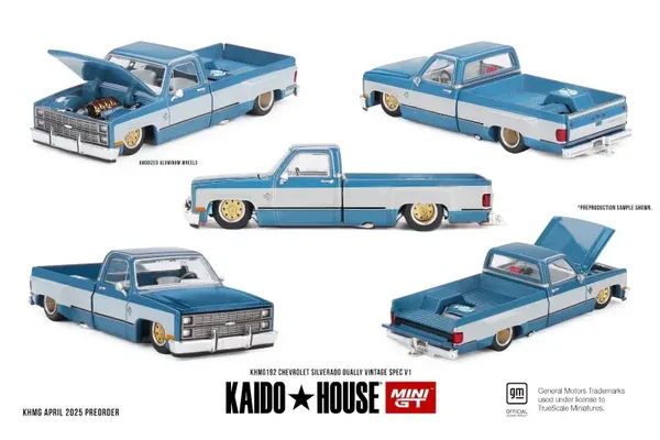 1:64 Mini GT - Chevrolet Silverado Dually Vintage Spec v1