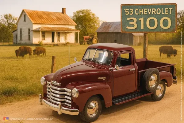 1:18 Spare Parts - Mira - 1953 Chevrolet Pickup 3100 Red