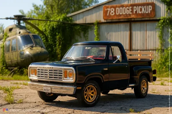 1:18 Spare Parts - Ertl - 1978 Dodge Pickup Warlock Lil Red