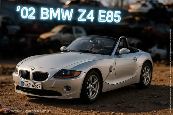 1:18 Spare Parts - Kyosho - 2002 BMW Z4 E85 Cabrio Silver