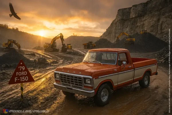 1:18 Spare Parts - Maisto - 1979 Ford F-150 Pickup Red