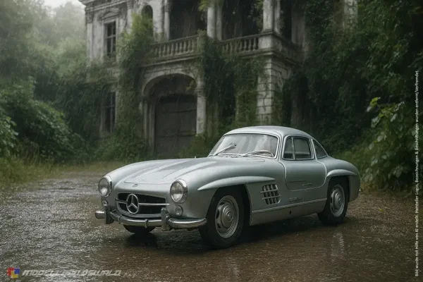 1:18 Spare Parts - Kyosho - 1957 Mercedes 300SL Silver