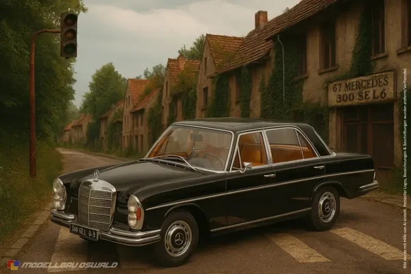 1:18 Spare Parts - KK Scale - 1967 Mercedes 300 SEL 6.3 W109 Black