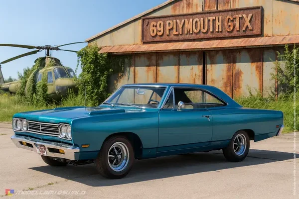 1:18 Spare Parts - Ertl - 1969 Plymouth GTX Blue