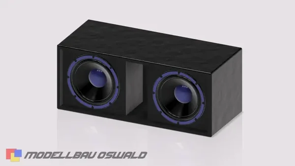 1:18 3D Druck - Tuning - Zubehör - Subwoofer Kiste
