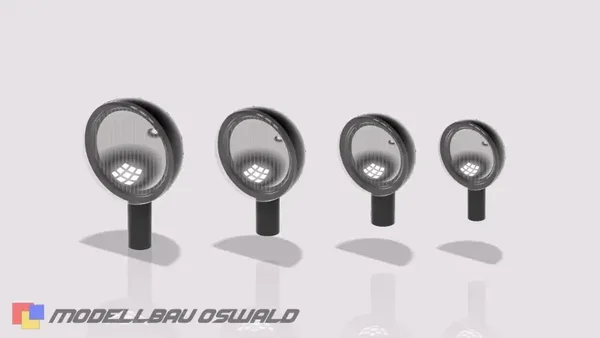 1:18 3D Druck - Tuning - Zubehör - Zusatzscheinwerfer GRPK70 10mm