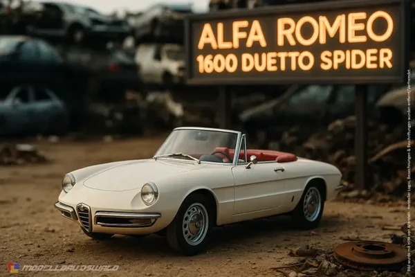 1:18 Spare Parts - Touring Model Cars - 1966 Alfa 1600 Duetto Spider White