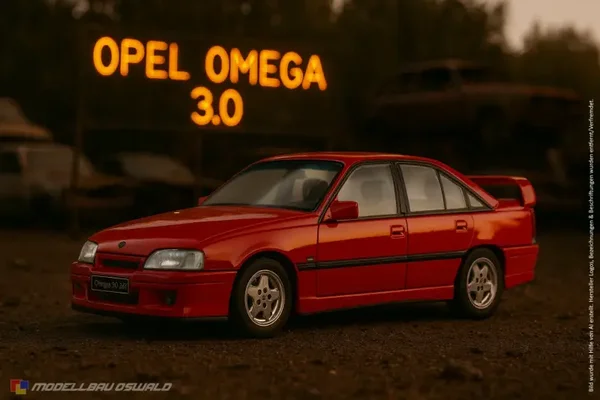 1:18 Spare Parts - Solido - 1990 Opel Omega 3.0 24V Red