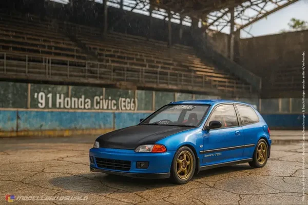 1:18 Spare Parts - Solido - 1991 Honda Civic (EG6) Blue