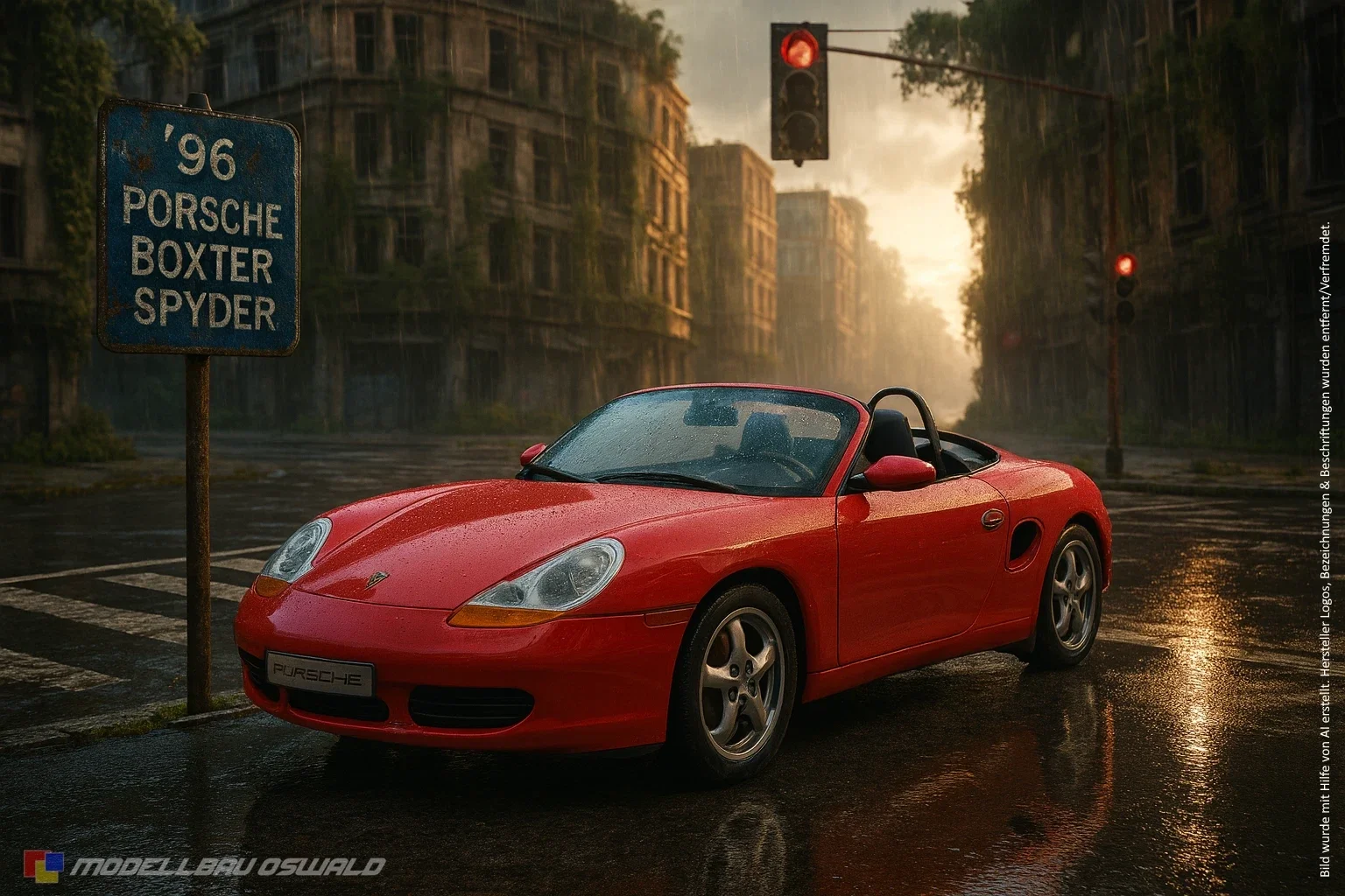 1:18 Spare Parts - UT Models - 1996 Porsche Boxter Spider Red