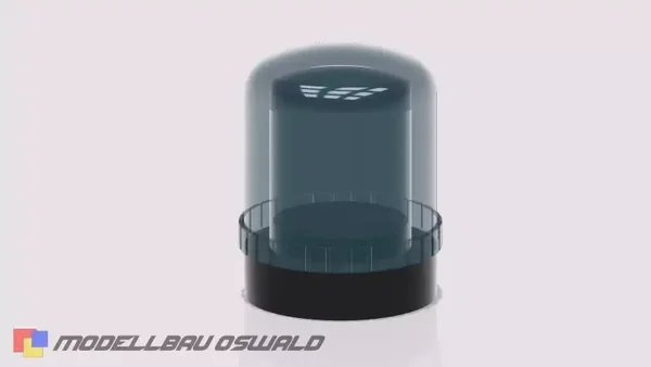1:14 3D Druck - Rundumleuchte Blaulicht Pintsch Bamag KLN12BQ