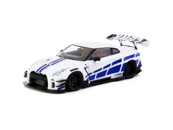1:43 Tarmac - Nissan GT-R R35 *LB-WORKS* type 2, white/blue