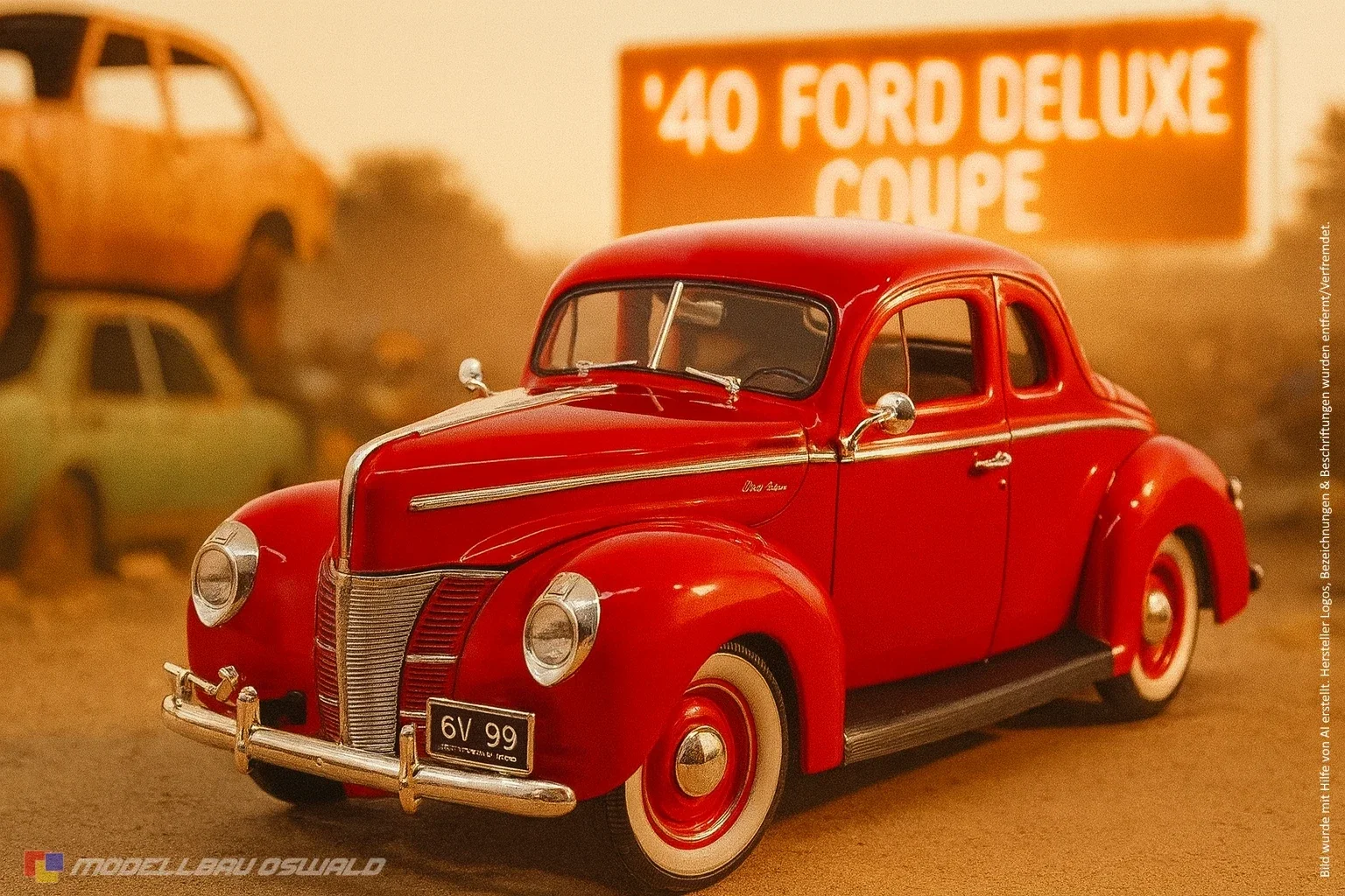 1:18 Spare Parts - Motormax - 1940 Ford Deluxe Coupe Red