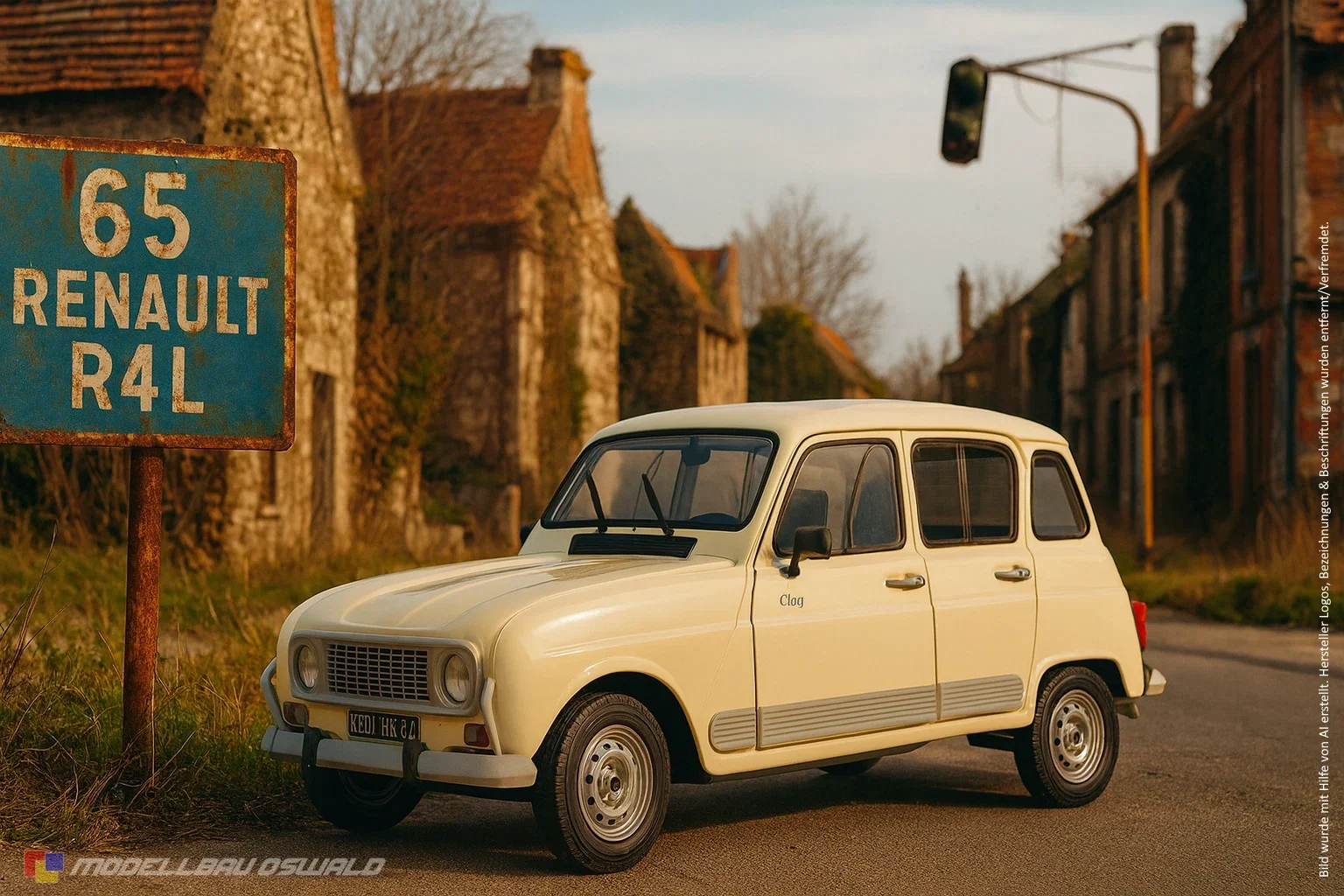 1:18 Spare Parts - Solido - 1965 Renault R4L Sand