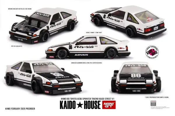 1:64 Mini GT - 1983 Toyota Sprinter Trueno (AE86) Kaido Works