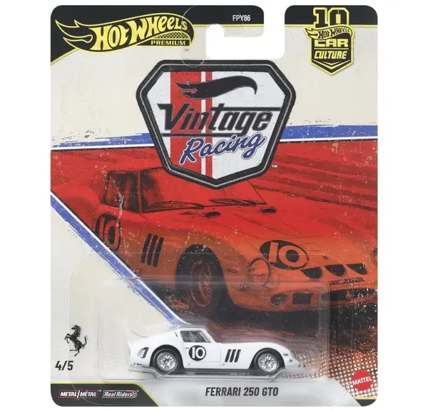 1:64 Hot Wheels - 1962 Ferrari 250 GTO #10 Racing *Premium Series*