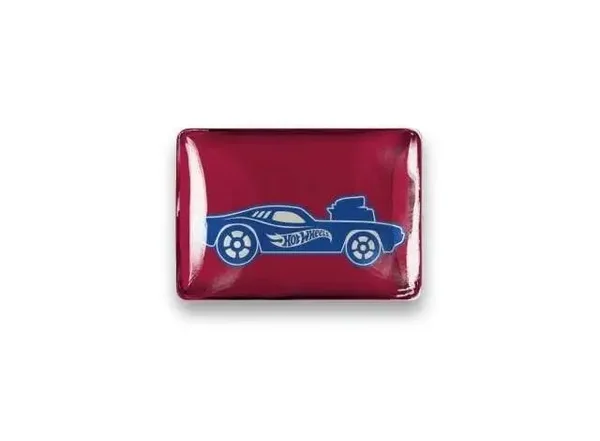 Hot Wheels Merchandise - Glas Magnet Red *Blue Hot Wheels Car*