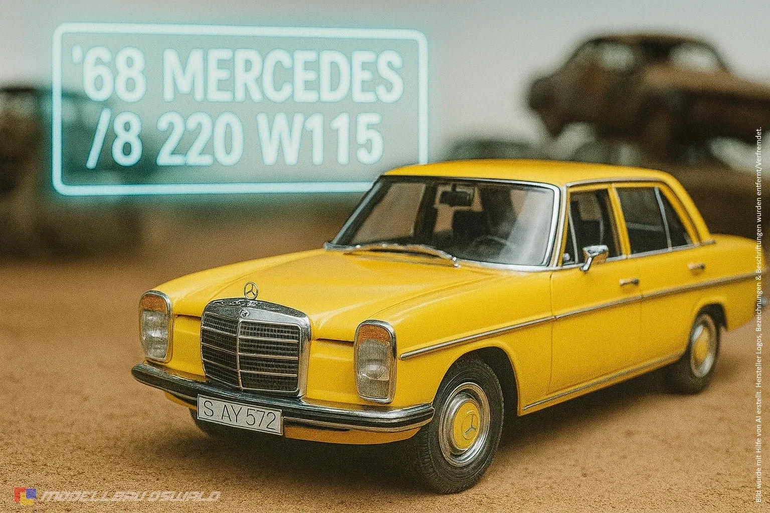 1:18 Spare Parts - Sunstar - 1968 Mercedes /8 220 W115 Yellow