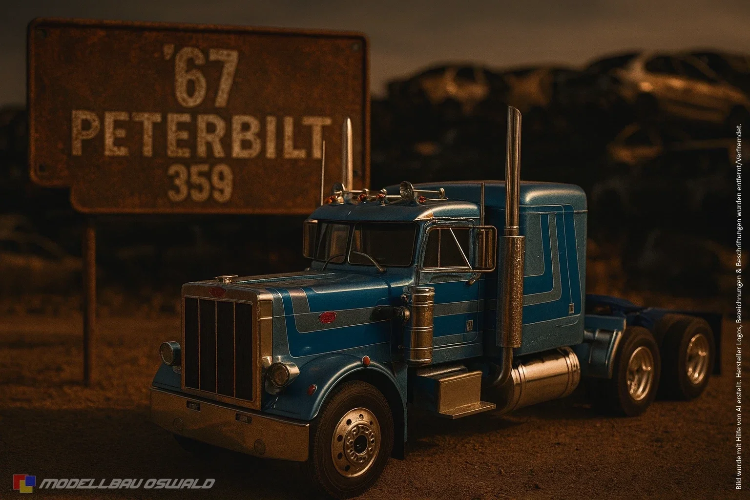 1:18 Spare Parts - Road Kings - 1967 Peterbilt 359 Blue