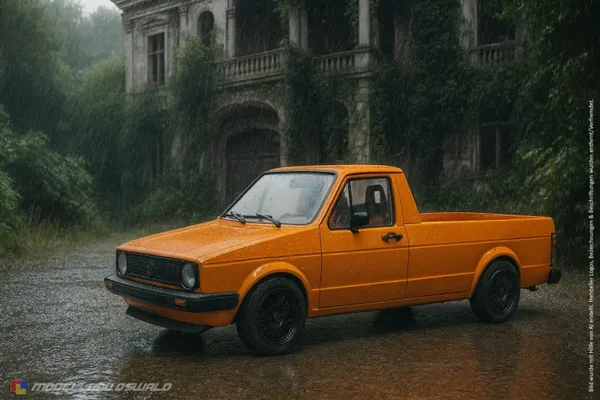 1:18 Spare Parts - Solido - 1982 Volkswagen Caddy Mk1 Orange