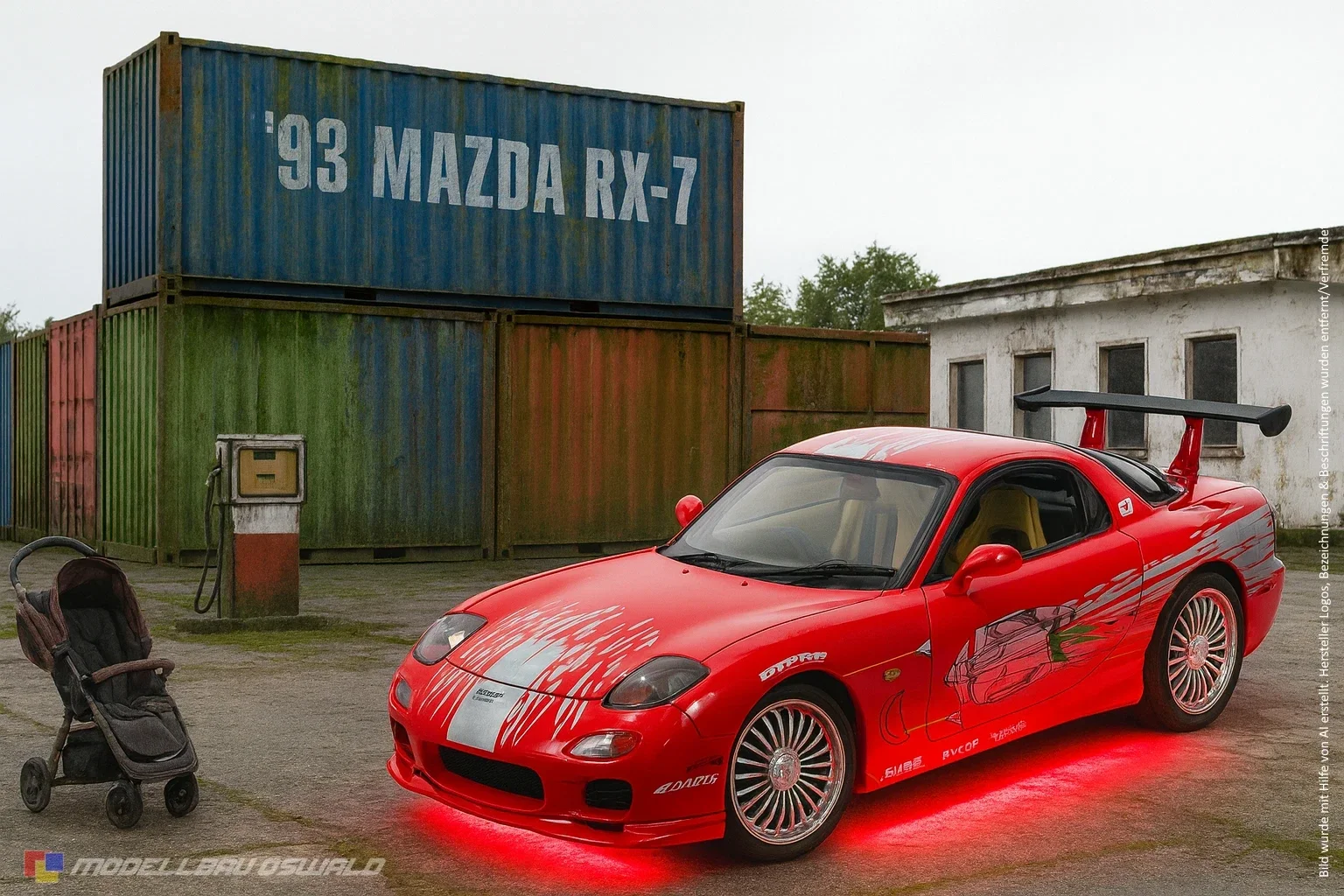 1:18 Spare Parts - Ertl - 1993 Mazda Rx-7 Fast & Furious