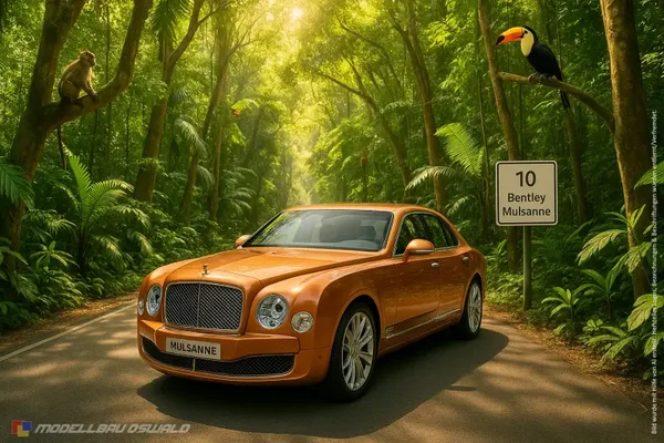 1:18 Spare Parts - Minichamps - 2010 Bentley Mulsanne 4-Door Orange