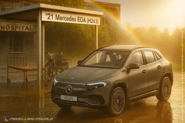 1:18 Spare Parts - NZG - 2021 Mercedes EQA (H243) Grey