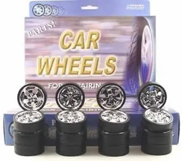 1:18 Chromfelgen Felgen Tuning 4-Satz-Set 40mm Spinner