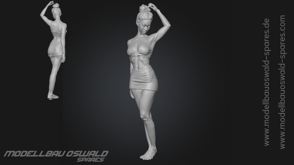 3D Druck Figur - Tänzerin Simone (1:18)